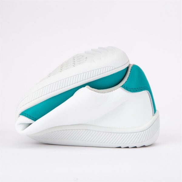Zapato minimalista de cuero de fibra suave para adulto ZZFABER - Blanco-Verde oscuro - Imagen 4