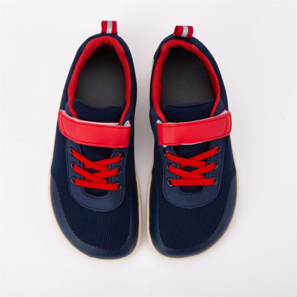 Zapatillas de malla para niños y niñas, minimalistas ZZFABER - Azul/roja