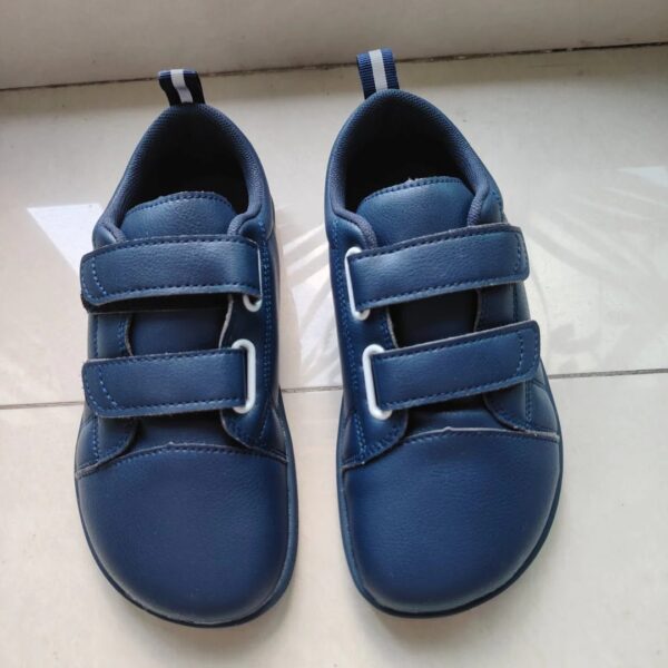 Zapatos minimalistas Barefoot para niños y niñas, zapatillas de punta ancha, informales, planos para caminar ZZFABER - Todo azul