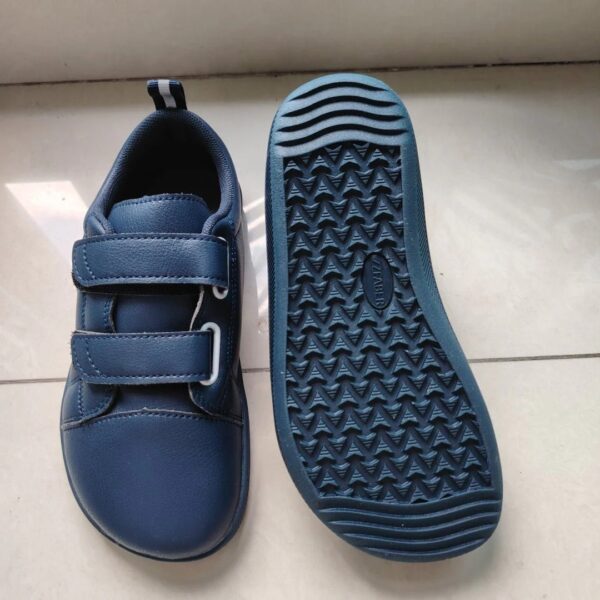 Zapatos minimalistas Barefoot para niños y niñas, zapatillas de punta ancha, informales, planos para caminar ZZFABER - Todo azul