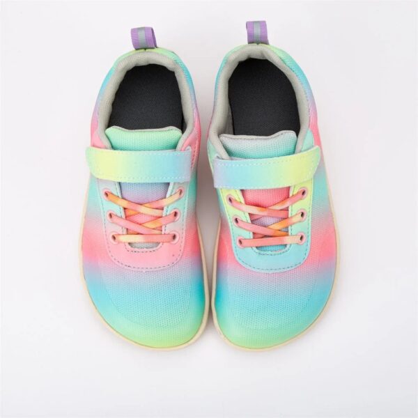 Zapatillas de malla para niños y niñas, minimalistas ZZFABER - Arcoiris