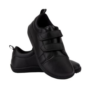 Zapatos minimalistas Barefoot para niños y niñas, zapatillas de punta ancha, informales, planos para caminar ZZFABER - Negro