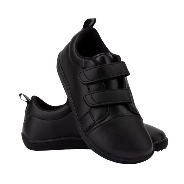 Zapatos minimalistas Barefoot para niños y niñas, zapatillas de punta ancha, informales, planos para caminar ZZFABER - Negro