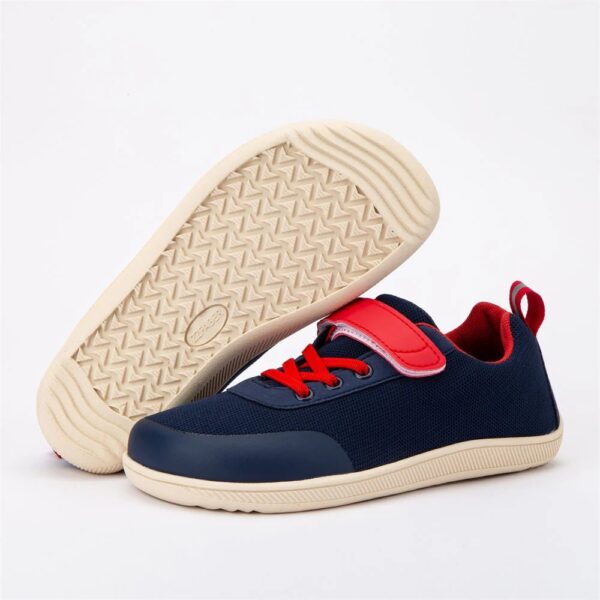 Zapatillas de malla para niños y niñas, minimalistas ZZFABER - Azul/roja