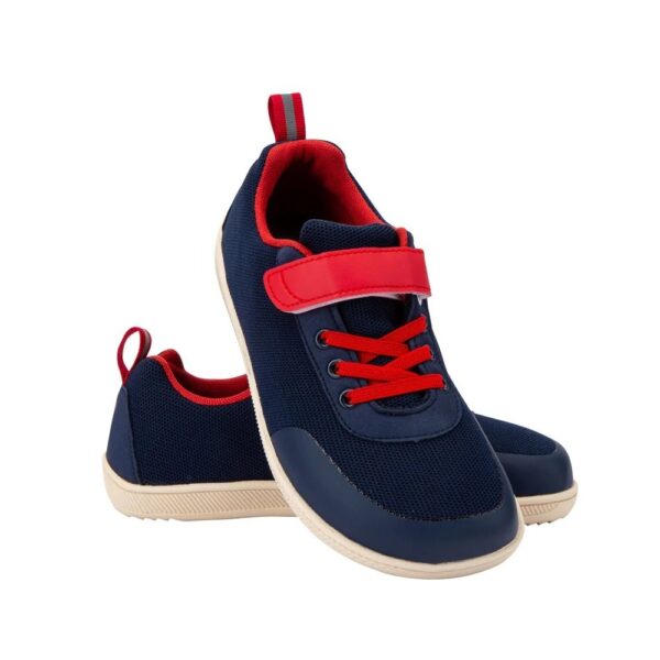 Zapatillas de malla para niños y niñas, minimalistas ZZFABER - Azul/roja