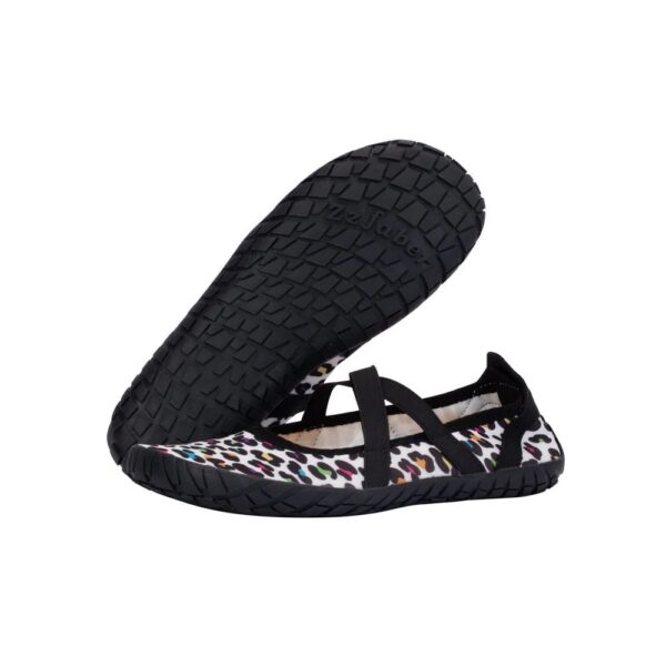 ZZFABER Women Ballet Flat Shoes Minimalist Soft Shoes - Leopardo