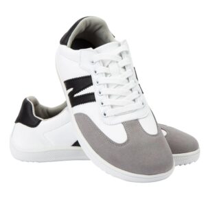 Zapatos casuales de cuero de fibra flexible barefoot ZZFABER - Blanco