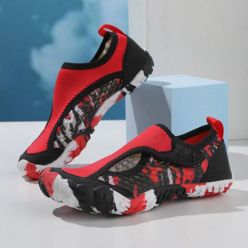 Zapatillas flexibles de verano para niños ZZFABER - Rojo