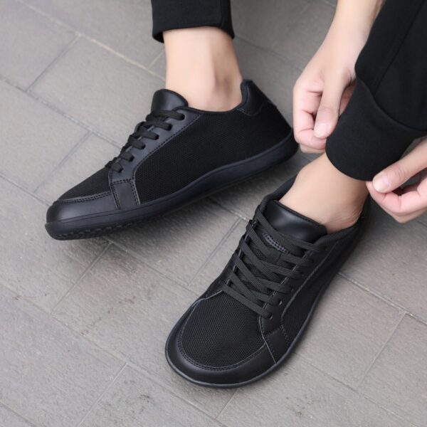 Zapatos barefoot deportivos transpirables casuales flexibles para exteriores ZZFABER - Negro